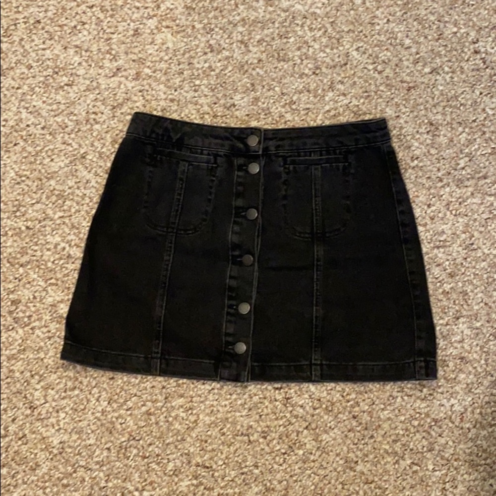 Top shop petite high waisted jean skirt